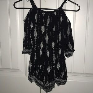 Black and White Romper